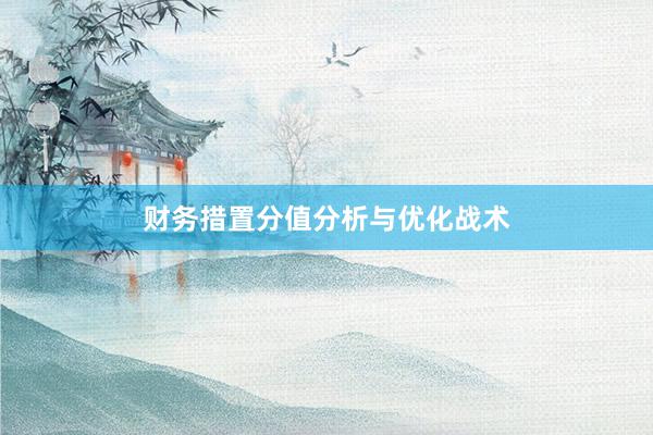财务措置分值分析与优化战术